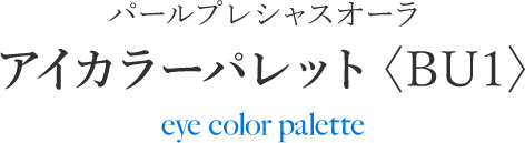 パールプレシャスオーラ アイカラーパレット〈BU1〉eye color palette
